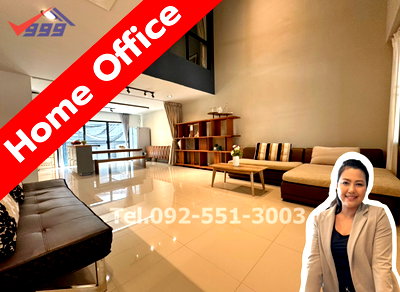 Home office for rent Bangkok : Townhome for rent, 3bedrooms Nirvana Define Srinakarin-Rama 9