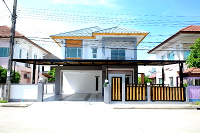 บ้านเดี่ยว กรุงเทพมหานคร : ขายบ้านเดี่ยว 2 ชั้น ทำเลต้นโครงการ! ม.เปี่ยมภิรมย์ (ซอยมิตรไมตรี หนองจอก) หลังบ้านโล่ง โปร่งสบาย