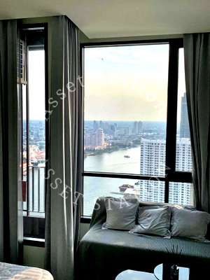 คอนโดให้เช่า : Chapter Charoennakhon Riverside 🚅 ใกล้ BTS กรุงธนบุรี และ ICONSIAM