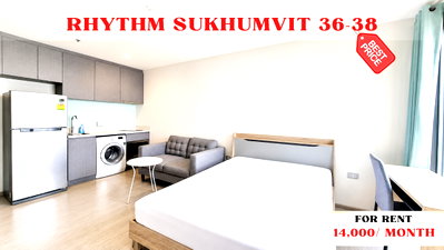 Condos for rent Big C Extra Rama 4 : 🍀🍀BEST DEAL🔥 For Rent 📌 Rhythm Sukhumvit 36–38 (Line: @rent2022) | Near BTS Thonglor ✨ Beautiful room | Ready to move in ✨A00422