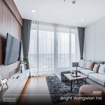 เช่าคอนโด ⭐ Bright Wongwian Yai 2นอน 72ตร.ม. 45k 💫 ห้องสวย ชั้นสูง ใกล้ BTS โพธิ์นิมิตร & วงเวียนใหญ่