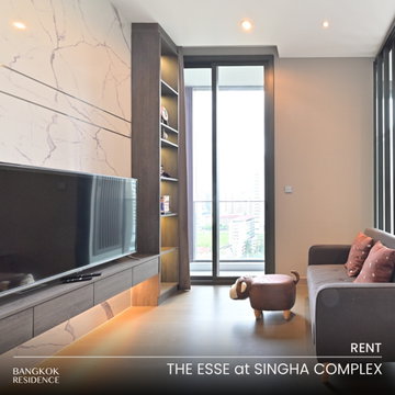 Rental Condo 🌃 The Esse at Singha Complex, 1BR 35sq.m. 30K 💎 Rare Beautiful Unit, Great Price, Near MRT Phetchaburi 