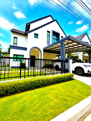 เช่าบ้านเดี่ยว สมุทรปราการ : ABAC บางนา ให้เช่าบ้านเดี่ยว 2 ชั้น 2-3นอน 3 น้ำ ใกล้ตลาดเสริมสุข 1 กม.โลตัส บางบ่อ  60 ตร.ว.  153 ตร.ม. 1.3 กม