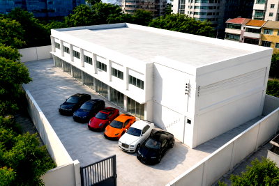Factory for rent One Bangkok : Silom The Bangkok Sathorn 120 m. 2-story building, almost half a rai, BTS Surasak, BTS St. Louis 850 m. 160 sq m., 6 units, 4 bedrooms, 4 bathrooms,