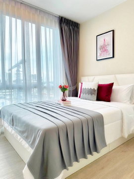 P-54581 | The Sky Sukhumvit 🔥✨1-Bedroom Condo for Rent | City View | Fully Furnished | Washing Machine | Near BTS Udom Suk | Ready to Move In ✨