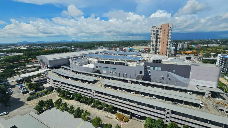 picture Condo for rent, Escent Rayong 1, Central Plaza view, 32 sq m, with washing machine. - 6/15