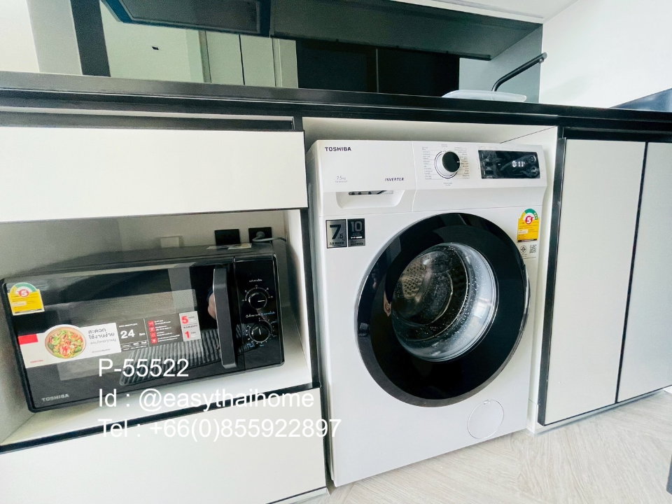 รูป P-55522 ให้เช่า (แชปเตอร์ เจริญนคร-ริเวอร์ไซด์) | ห้องสตูดิโอ | วิวเมือง | เฟอร์นิเจอร์ครบ | พร้อมเข้าอยู่ 📞 Line ID: @easythaihome | 085-592-2897 - รูปที่ 9/14