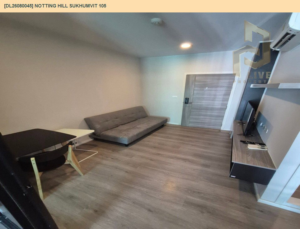 รูป DL26080045 ให้เช่าคอนโด น็อตติ้ง ฮิลล์ สุขุมวิท 105 (Notting Hill Sukhumvit 105) ใกล้ BTS แบริ่ง พร้อมเข้าอยู่ โทรด่วน 0653619502 LineID @952jdxxk - รูปที่ 2/5
