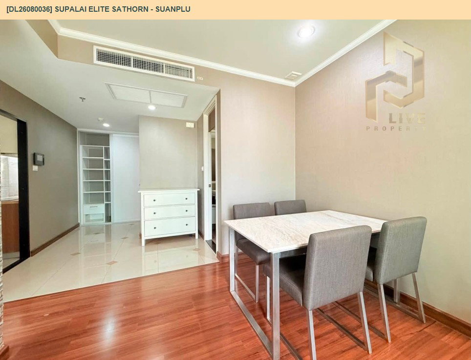 รูป DL26080036 ให้เช่าคอนโด ศุภาลัย เอลีท สาทร - สวนพลู (Supalai Elite Sathorn - Suanplu) ใกล้ BTS ช่องนนทรี พร้อมเข้าอยู่ โทรด่วน 0614453194 LineID @952jdxxk - รูปที่ 3/8