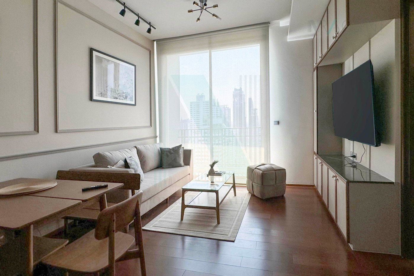 รูป 📣Nice room!📣 ให้เช่าคอนโด ควอทโทร บาย แสนสิริ อาคาร A ชั้น 26 1 ห้องนอน ขนาด 53.00 ตรม ใกล้ Major เอกมัย - รูปที่ 5/8