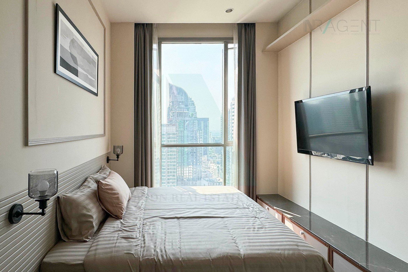 รูป 📣Nice room!📣 ให้เช่าคอนโด ควอทโทร บาย แสนสิริ อาคาร A ชั้น 26 1 ห้องนอน ขนาด 53.00 ตรม ใกล้ Major เอกมัย - รูปที่ 4/8