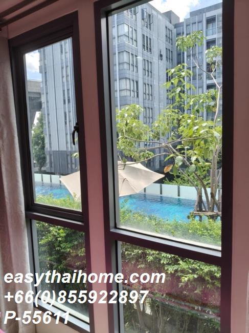 รูป P-55611 ให้เช่า  โมนีค สุขุมวิท 64 | 1 ห้องนอน | วิวสระว่ายน้ำ | เฟอร์นิเจอร์ครบ | ใกล้ BTS ปุณณวิถี |  📞 Line ID: @easythaihome | 085-592-2897 - รูปที่ 6/8