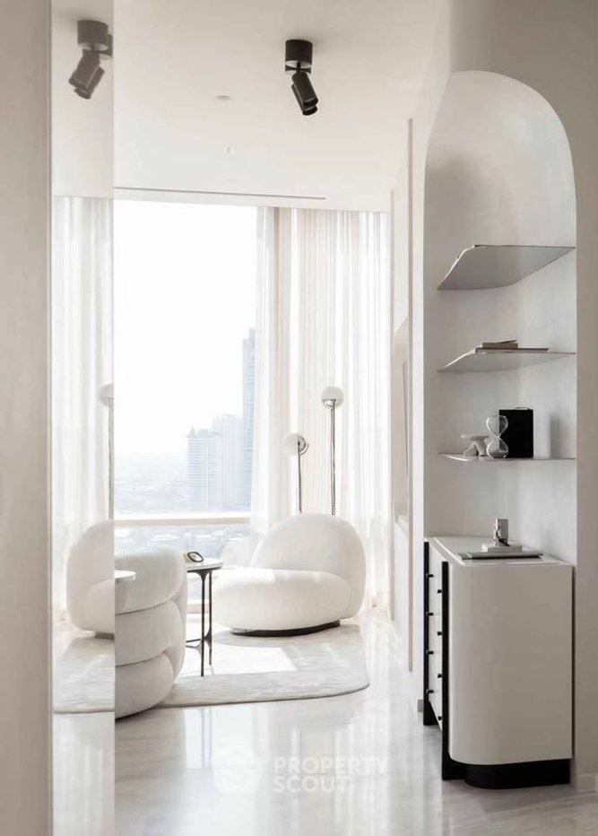 รูป คอนโด 2 ห้องนอน ให้เช่า Four Seasons Private Residences Bangkok ใกล้ BTS สะพานตากสิน (ID 3149165) - รูปที่ 4/12