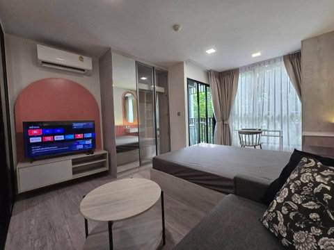 💮Condo For Rent Atmoz Tropicana Bangna Near MRT Sriiem 24 sq.m Fully fernished Lease 10000-