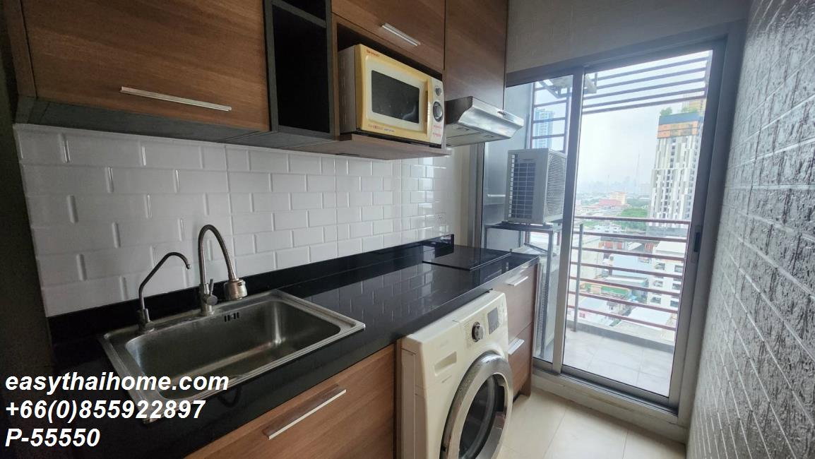 รูป P-55550 ให้เช่า (เดอะ ทรี บางโพ สเตชั่น) | 2 ห้องนอน 2 ห้องน้ำ | วิวเมือง | เฟอร์นิเจอร์ครบ | พร้อมเข้าอยู่ 📞 Line ID: @easythaihome | 085-592-2897 - รูปที่ 3/10
