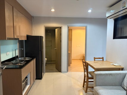 รูปภาพ ❣️Ratchada 19~🌈Condo for rent, 2 bedrooms, 1 bathroom, 42 square meters ~ next to MRT Ratchada, only 300 meters, 3 minutes walk 🥳 Washing machine