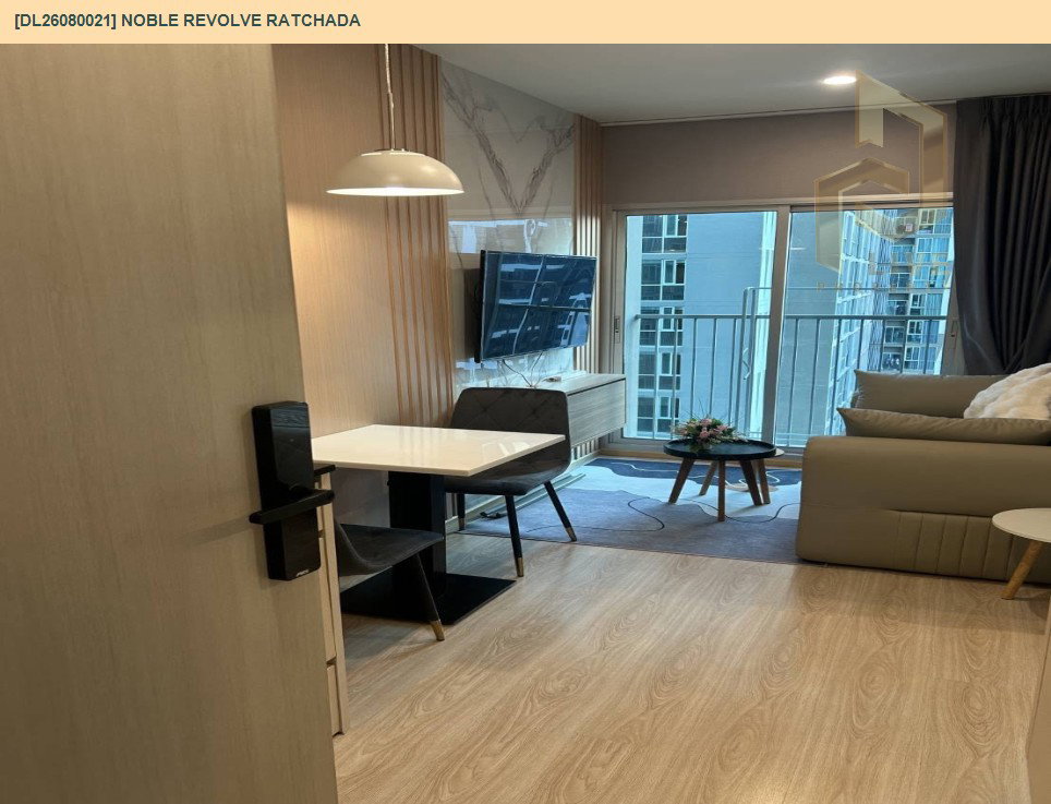 picture DL26080021 Condo for rent, Noble Revolve Ratchada near MRT ศูนย์วัฒนธรรม, ready to move in, call urgently 0653619502 LineID @952jdxxk - 4/9