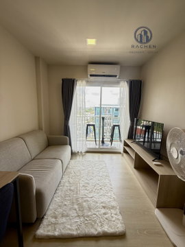 ให้เช่า D condo sand ตึก A ชั้น 7 ห้องมุม แต่งสวยพร้อมอยู่ เช่า 11,000บาท