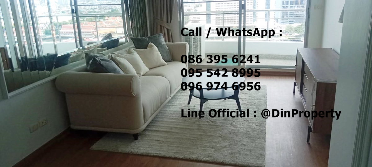 รูป ให้เช่า Supalai River Place 2 ห้องนอน ฺBTS สะพานตากสิน ICONSIAM ใกล้สาทร เจริญกรุง  - รูปที่ 7/7