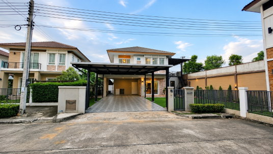 ขายด่วน ขายขาดทุน บ้านเดี่ยวหลังริม มัณฑนา รามอินทรา – วงแหวน ที่ดินใหญ่ 88 ตร.ว. จอดรถได้ถึง 6 คัน ความเป็นส่วนตัวสูง ใกล้ส่วนกลาง 