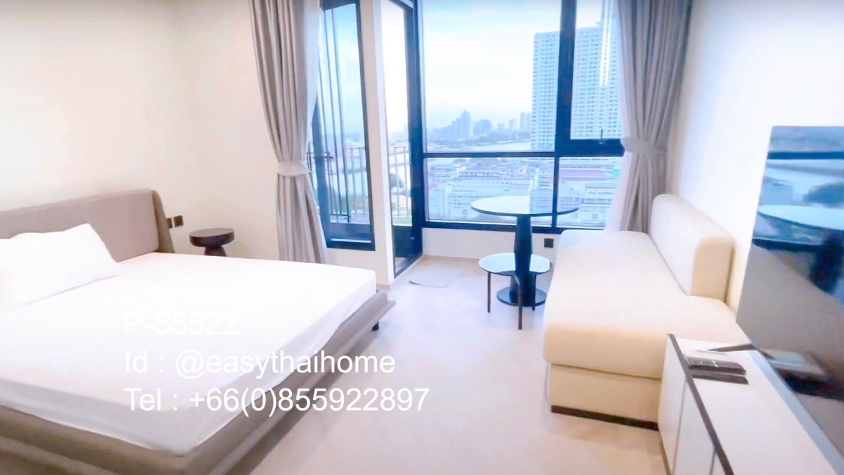 รูป P-55522 ให้เช่า (แชปเตอร์ เจริญนคร-ริเวอร์ไซด์) | ห้องสตูดิโอ | วิวเมือง | เฟอร์นิเจอร์ครบ | พร้อมเข้าอยู่ 📞 Line ID: @easythaihome | 085-592-2897 - รูปที่ 2/14
