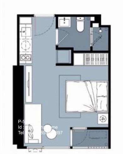 รูป P-55522 ให้เช่า (แชปเตอร์ เจริญนคร-ริเวอร์ไซด์) | ห้องสตูดิโอ | วิวเมือง | เฟอร์นิเจอร์ครบ | พร้อมเข้าอยู่ 📞 Line ID: @easythaihome | 085-592-2897 - รูปที่ 8/14