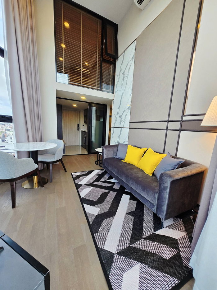 รูป 55,000 บาท/เดือน ✨  🏢 Park Origin Chula-Samyan - ห้องมุม Duplex 2 นอน ชั้น 19 - รูปที่ 2/8
