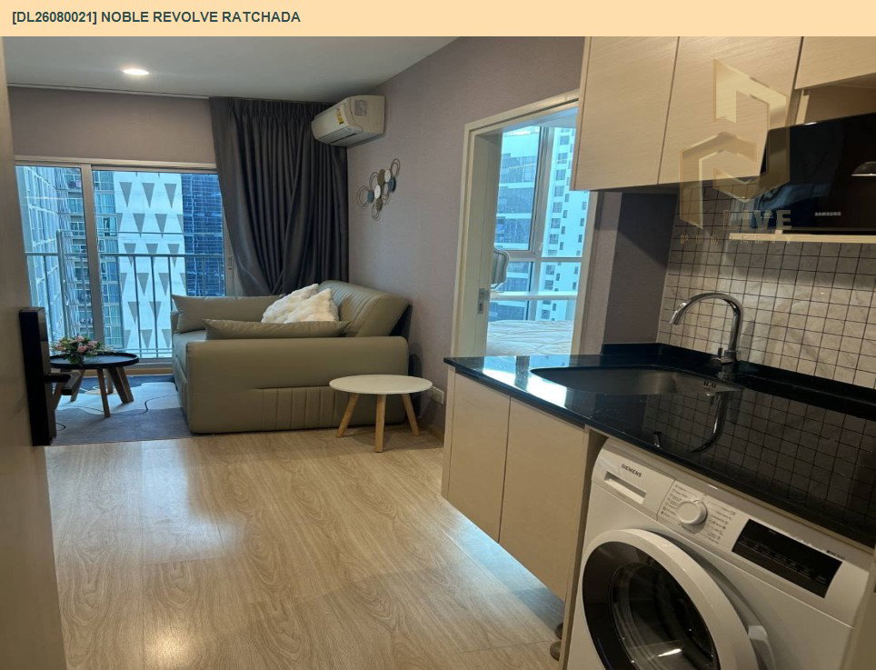 picture DL26080021 Condo for rent, Noble Revolve Ratchada near MRT ศูนย์วัฒนธรรม, ready to move in, call urgently 0653619502 LineID @952jdxxk - 5/9