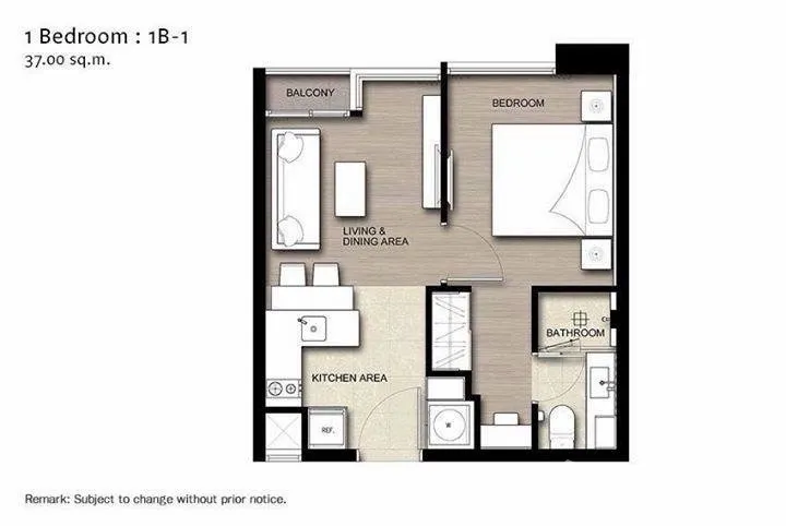 รูป คอนโดให้เช่า 1 ห้องนอน ในโครงการ ดิ เอส อโศก 6639622 - รูปที่ 14/15