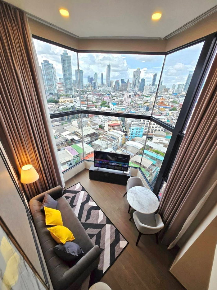 รูป 55,000 บาท/เดือน ✨  🏢 Park Origin Chula-Samyan - ห้องมุม Duplex 2 นอน ชั้น 19 - รูปที่ 1/8
