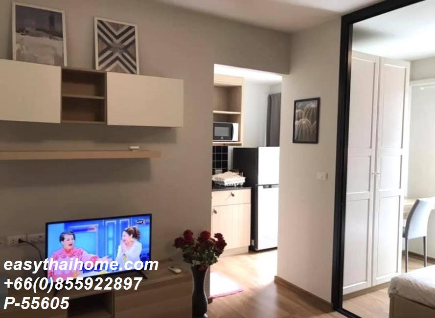 รูป P-55605 ให้เช่า  (ยูนิโอ สุขุมวิท 72) | 1 ห้องนอน เฟอร์นิเจอร์ครบ | ใกล้ BTS แบริ่ง | พร้อมเข้าอยู่ 📞 Line ID: @easythaihome | 085-592-2897 - รูปที่ 11/13