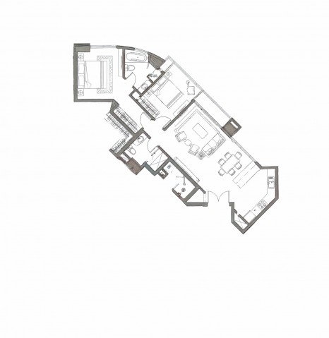 รูป ติดกับตึกมหานคร Penthouse 2นอน 100ตร.ม. The Infinity สาทร คอนโดหรูให้เช่า 2น้ำ ใกล้ BTSช่องนนทรี20ม. และ รพ.บางรัก 300 ม. ชั้น 11 - รูปที่ 5/8