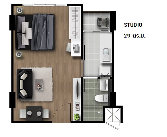 รูป ขายด่วน! D Condo Campus Resort รังสิต ตึก C ชั้น 2 พร้อมอยู่ ใกล้ ม.ธรรมศาสตร์ - รูปที่ 41/41