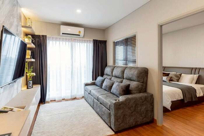 รูป 🌻🌻ปล่อยเช่า Lumpini Place Taopoon Interchange 1Bed 34.5 ตรม.ชั้น 18 ห้องมุม ห้องสวยพร้อมอยู่!! สอบถาม LINE ID: @atfirm🌻🌻 - รูปที่ 2/14