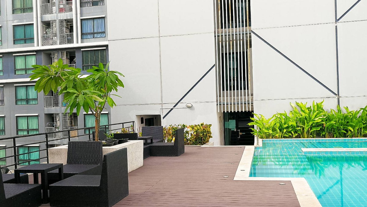 picture Condo for Rent – The Niche Mono Bangna Spacious 40.15 sq.m. 8th Floor  Pool View - 9/10