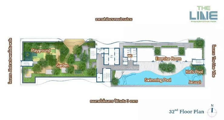 picture Large corner 2bedrooms at The Line Phahonyothin Park (Tower B) 18FL - 26/26
