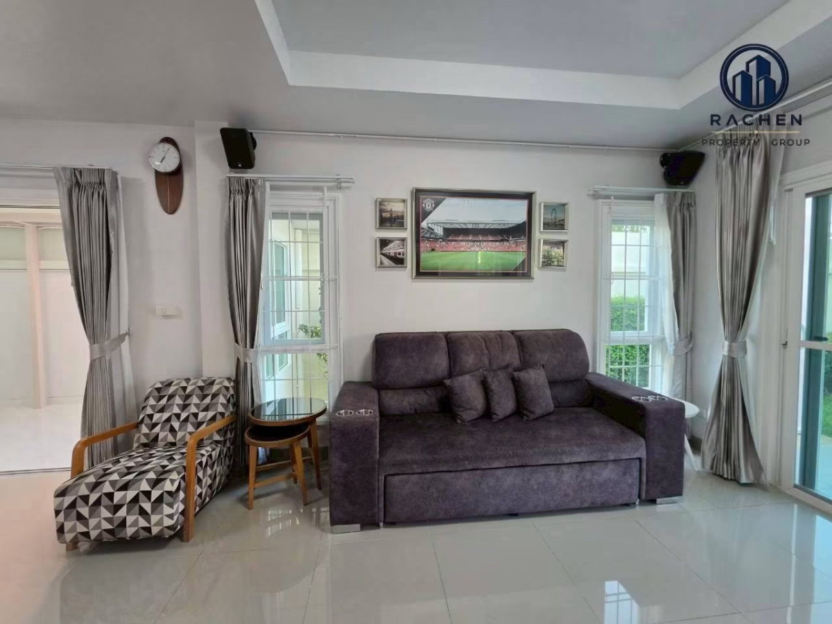 picture For rent: Corner house in a gated community, 4 bedrooms, 32,000 baht/month. - 2/25