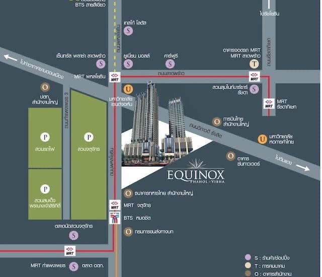 รูป ✅ ให้เช่า คอนโด Equinox Phahol–Vibhavadi 🚆 ทำเลดี - รูปที่ 9/9