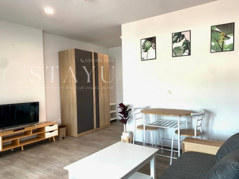 🔥🔥Best-priced unit in the building! Beautiful room, well-separated layout! Next to BTS Talat Phlu and The Mall Tha Phra! 