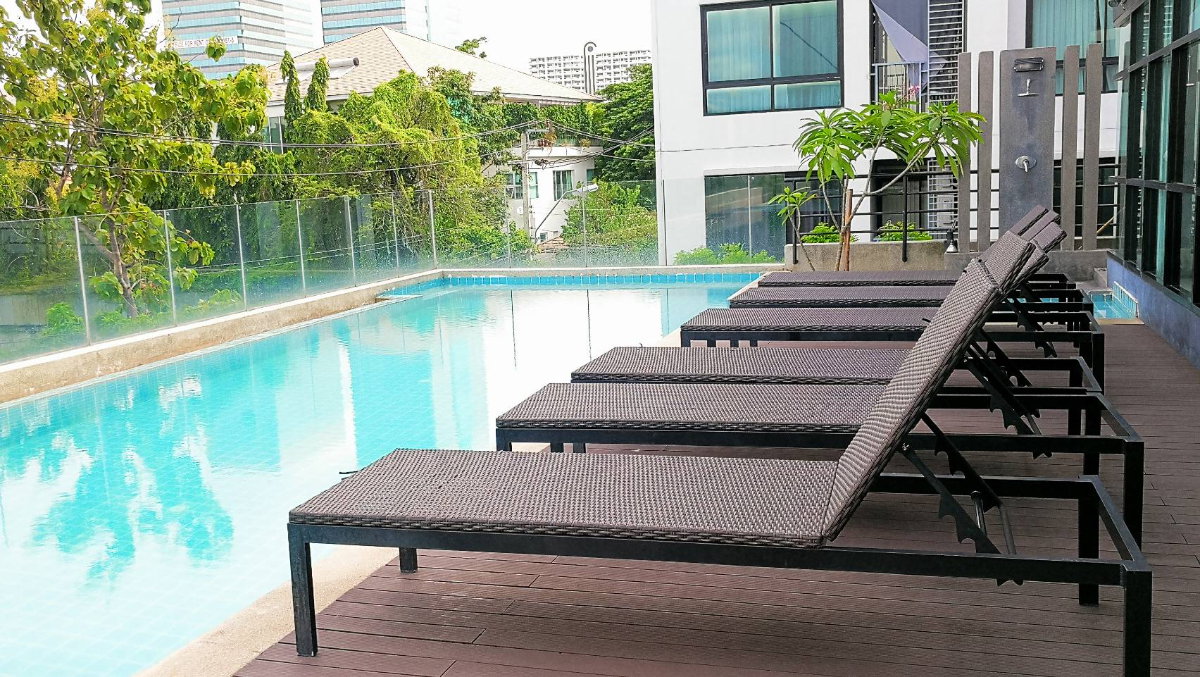 picture Condo for Rent – The Niche Mono Bangna Spacious 40.15 sq.m. 8th Floor  Pool View - 8/10