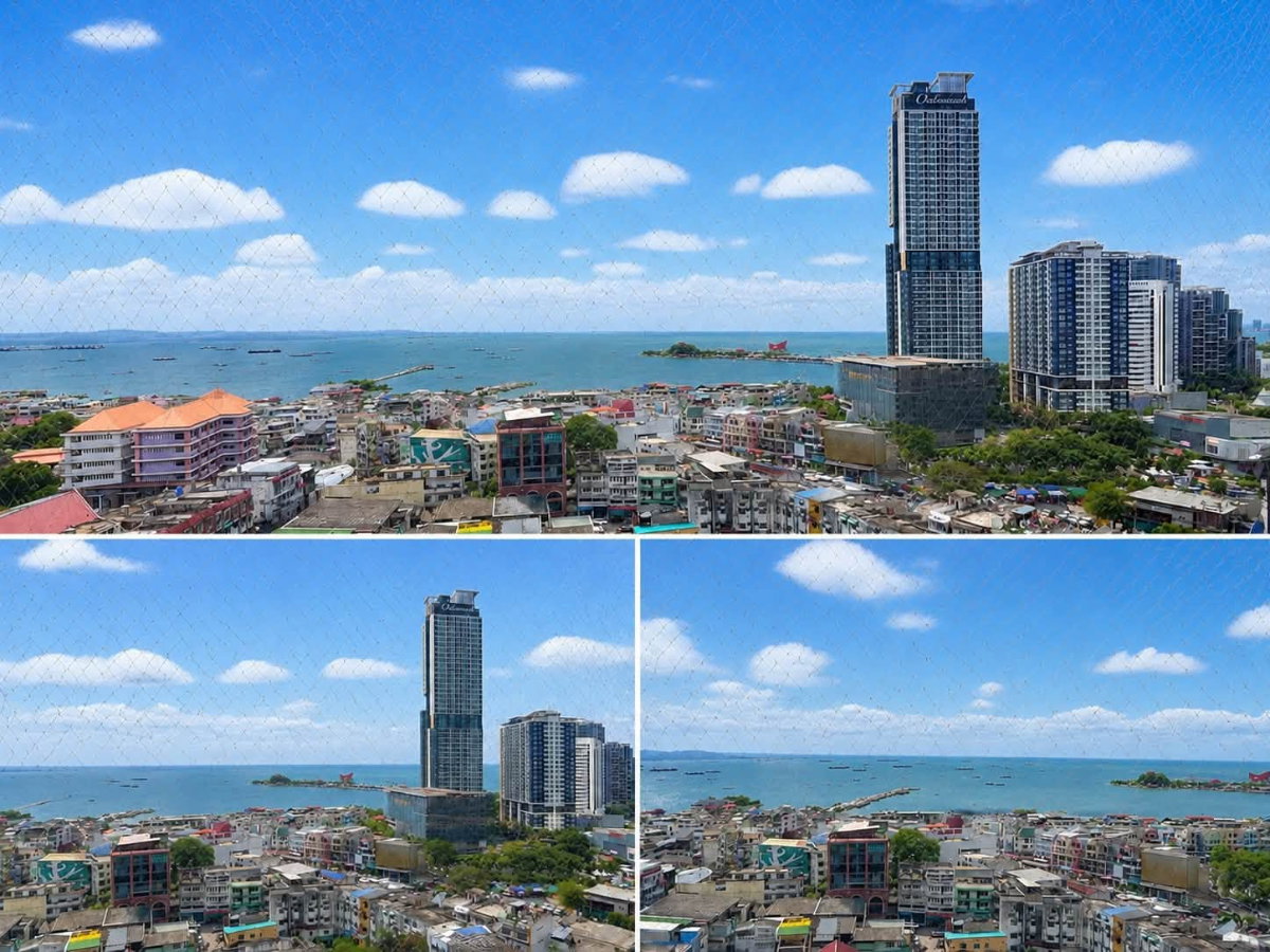 รูป ให้เช่า ศรีราชาคอนโดวิว ใจกลางศรีราชา วิวทะเล พร้อมอยู่ - รูปที่ 10/10