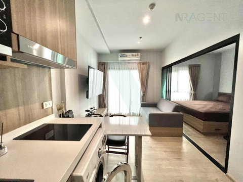 Condo for rent, Altitude Unicorn Sathorn-Tha Phra, Building 1, 25th floor, 1 bedroom, 31.00 sq m. Near Kratai Mangkang Market.