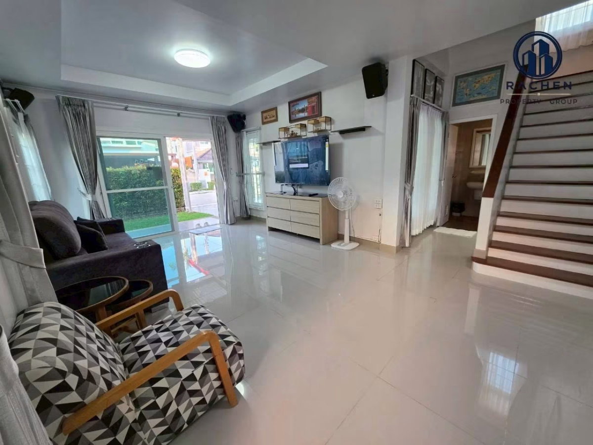 picture For rent: Corner house in a gated community, 4 bedrooms, 32,000 baht/month. - 18/25