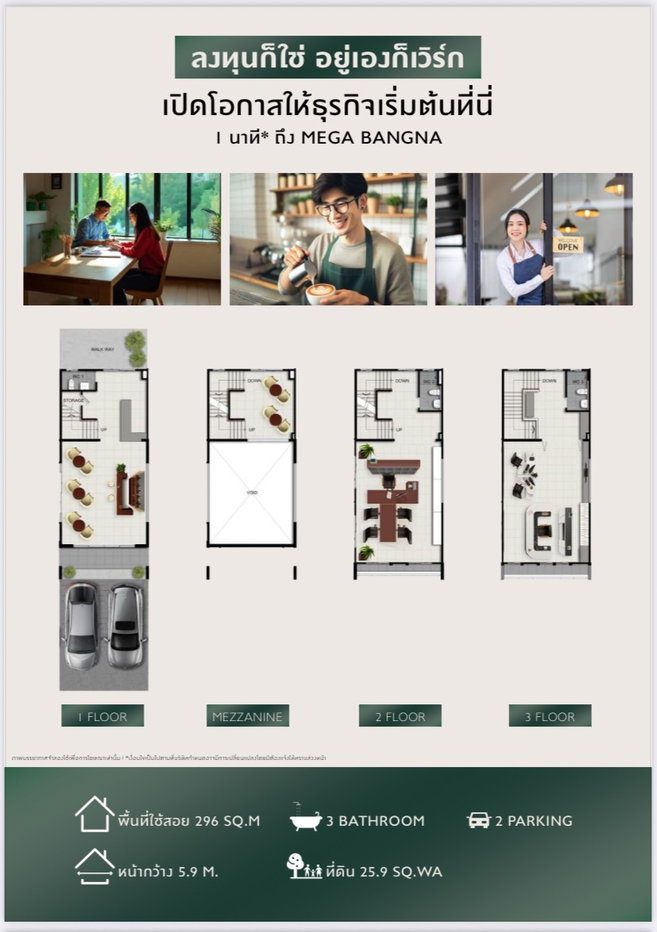 รูป อาคารพาณิชย์ 3.5 ชั้น ทำเลดี ใกล้ห้าง ใกล้ทางด่วน  - รูปที่ 11/11