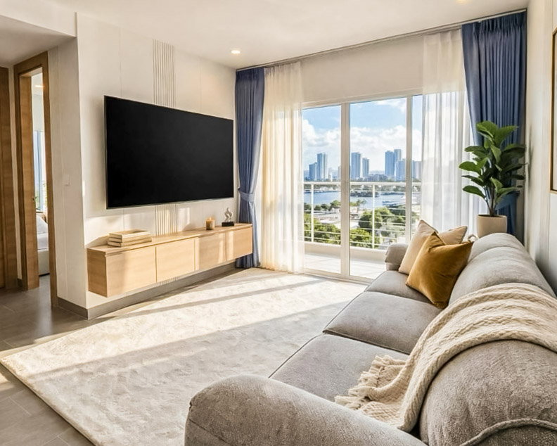รูป Sea View Condo for Sale AD Condo Hyatt Wongamat Pattaya - รูปที่ 2/8