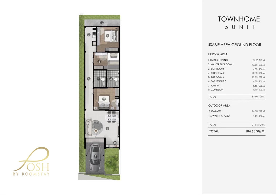 picture Brand-New Modern Townhomes Thanuthep Soi, Chalong Start your next chapter in a thoughtfully designed modern home - 12/12