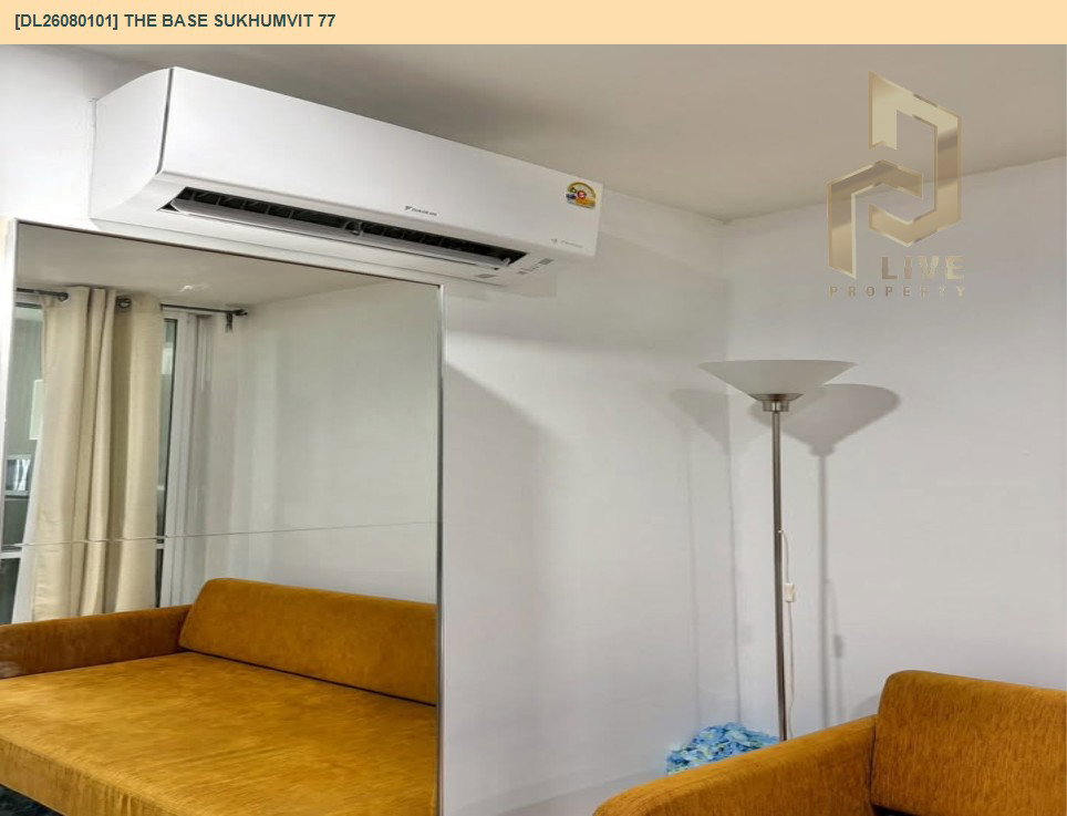 รูป DL26080101 ให้เช่าคอนโด เดอะ เบส สุขุมวิท 77 (The Base Sukhumvit 77) ใกล้ BTS อ่อนนุช พร้อมเข้าอยู่ โทรด่วน 0638692663 LineID @952jdxxk - รูปที่ 3/6