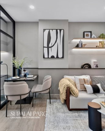 รูป 💥 ขายดาวน์40,000คอนโด Supalai parc Ekkamai-Pattanakarn 💥1 Bedroom Plus - รูปที่ 3/16
