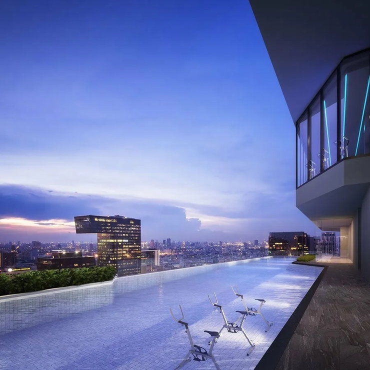 รูป  🏡 Ideo Rama 9 Asok ชั้น 33 ใจกลางย่าน New CBD 37 ตร.ม. 2 ชั้น เพดานสูง 4.25 เมตร  - รูปที่ 30/33