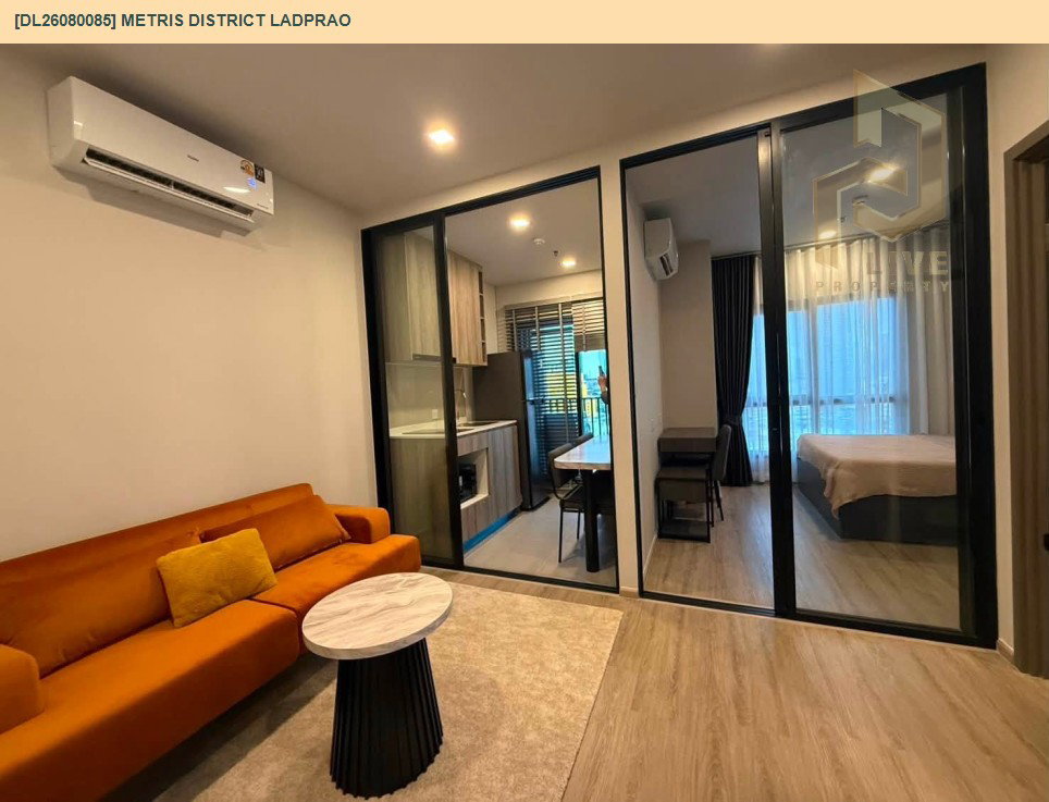 รูป DL26080085 ให้เช่าคอนโด เมทริส ดิสทริค ลาดพร้าว (Metris District Ladprao) ใกล้ MRT พหลโยธิน พร้อมเข้าอยู่ โทรด่วน 0638692663 LineID @952jdxxk - รูปที่ 3/6